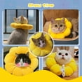 thumbnail image 7 of Cat Recovery Collar - Cute Sun Flower Neck Cat Cones After Surgery,Adjustable Cat E Collar,Surgery Recovery Elizabethan Collars for Kitten and Cats, 7 of 7