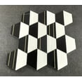thumbnail image 4 of 4" Hexagon Mix Marble and Metal Mosaic Tile - Case (8 Sheets), 4 of 8