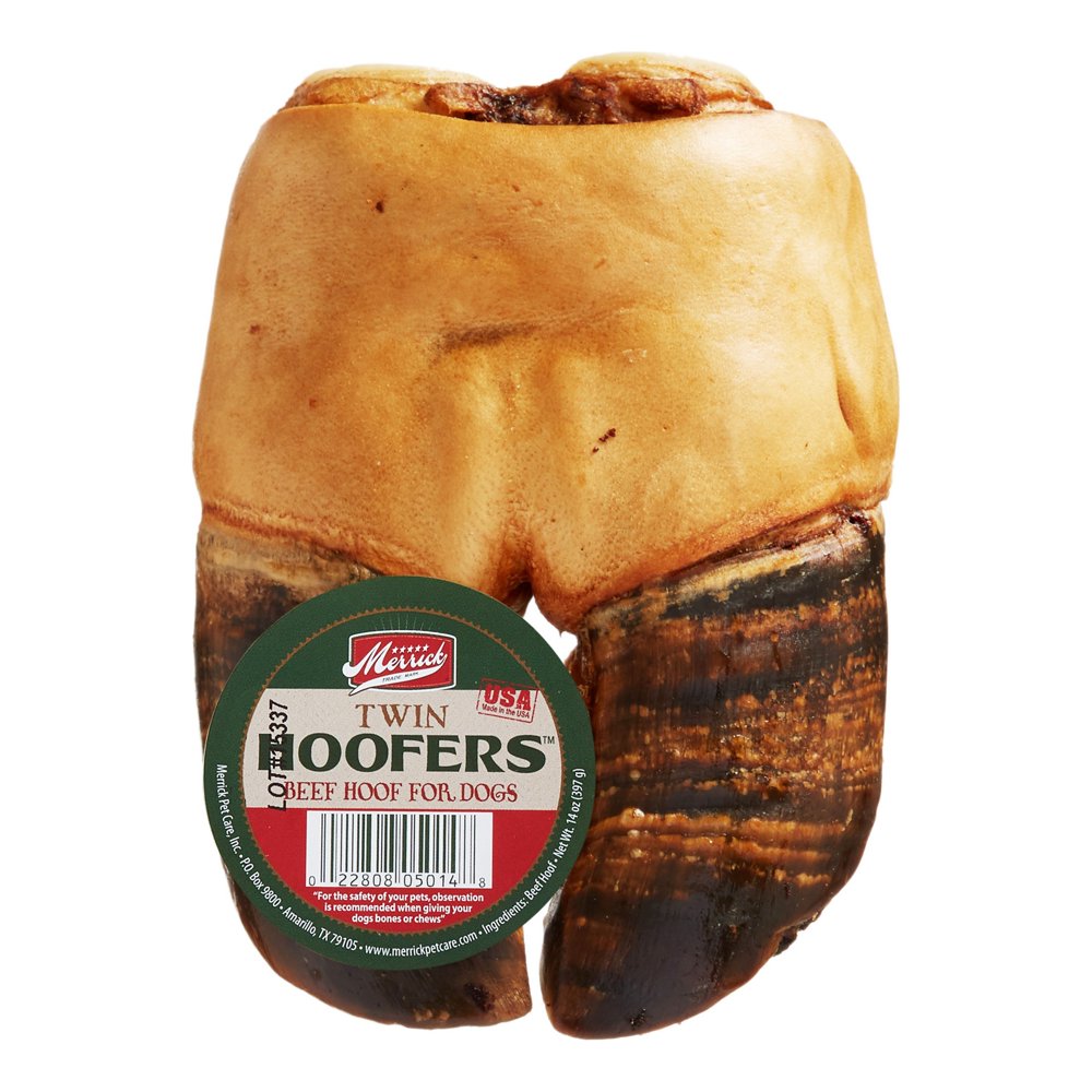 Merrick Twin Hoofers Beef Hoof Dry Dog Treat, 14 oz