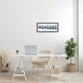 thumbnail image 3 of Stupell Industries #1 GAMR Blue Wave Rainbow License Plate Novelty Painting White Framed Art Print Wall Art, 13 x 30, Design by Daphne Polselli, 3 of 5