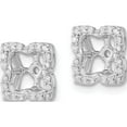 thumbnail image 2 of 14K White Gold Diamond Earring Jackets (8 X 8) Made In India em8577-020-wa, 2 of 5