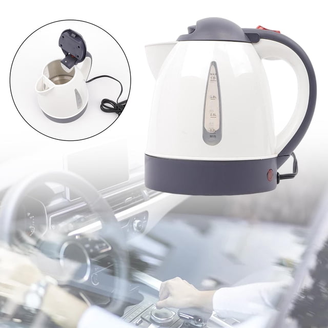 1000ml Kettle Large Capacity for Making Travel White 12V 150W
