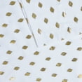thumbnail image 5 of Regency Heights Metallic Printed Sheet Set, 3-Piece Twin XL Bed Sheets with Pillowcase, Polka Dots Printed Sheet Bedding Sets for Kids, White/Gold, 5 of 6