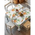 thumbnail image 6 of Easter Carrot Table Cloth, Waterproof Tablecloth for Square Tables, Spring Watercolor Modern Art Reusable Washable Fabric Table Cover for Restaurant Kitchen Dining Tables 54"x54", 6 of 9