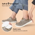 thumbnail image 4 of TEAHOO X STQ Slip on Shoes Women Casual Arch Support Sneakers Comfortable Orthopedic Loafers for Foot Pain Relief Taupe US 7, 4 of 6