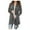 Dark Gray, variant on JGGSPWM Women Plus Size Solid Cardigans Open Front Tunic Long Sleeve Shirts Fashion Outwear V Neck Cardigan Classic Tops Army Green M