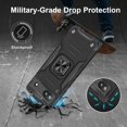 thumbnail image 4 of Case For Google Pixel 6A With Screen Protector Tempered Glass, Heavy Duty Shockproof Tough Armour Case With Stand Protective Personalised Phone Cover - Black[L2787], 4 of 5