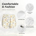 thumbnail image 4 of Pofeuu Rabbit And Milk Tea Print Women's Athletic Shorts Running Workout Shorts Tummy Control Quick Dry Gym Shorts with Pockets Double layer sports shorts-Large, 4 of 7