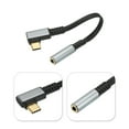 thumbnail image 2 of USB Type C to 3.5mm Female Headphone Jack Adapter USB C to Aux Audio HiFi Digital Converter Cable Cord 5.5", Grey, 2 of 4