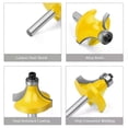 thumbnail image 3 of 15PCS 1/4in 1/2in 6mm 8mm Shank Router Bit Set Trimming Straight Beading Milling Cutter Carbide Cutting Woodworking Tools, 3 of 5
