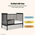 thumbnail image 4 of Dream On Me Convertible Crib Toddler Guard Rail in Black, Converts Cribs to Toddler Beds, 4 of 6