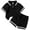 GADK-Black, variant on mgoYE Baby Boys Clothes Toddler Summer Outfits Girl Waffle Knit Short Sleeve Button Shirt Shorts 2Pcs(Black,2-3 Years)