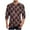 Brown, variant on SGFCWSX Oversized Cotton Blouses for Men, Quick Dry Crewneck Plaid Long Sleeve Tops Brown 2XL