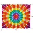 thumbnail image 5 of Rainbow Tie Dye Mandala Pattern Shower Curtain 84"x72" ,Bathroom Decorative Shower Curtains Set with 12 Hooks,Modern Waterproof Washable Shower Curtain, 5 of 6