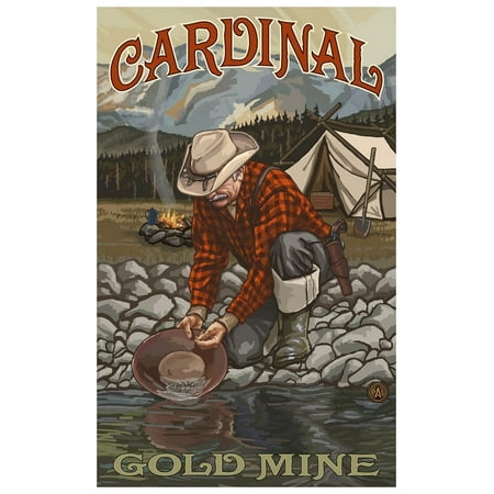 California Gold Mine Gold Panner Giclee Art Print Poster by Paul A. Lanquist (12