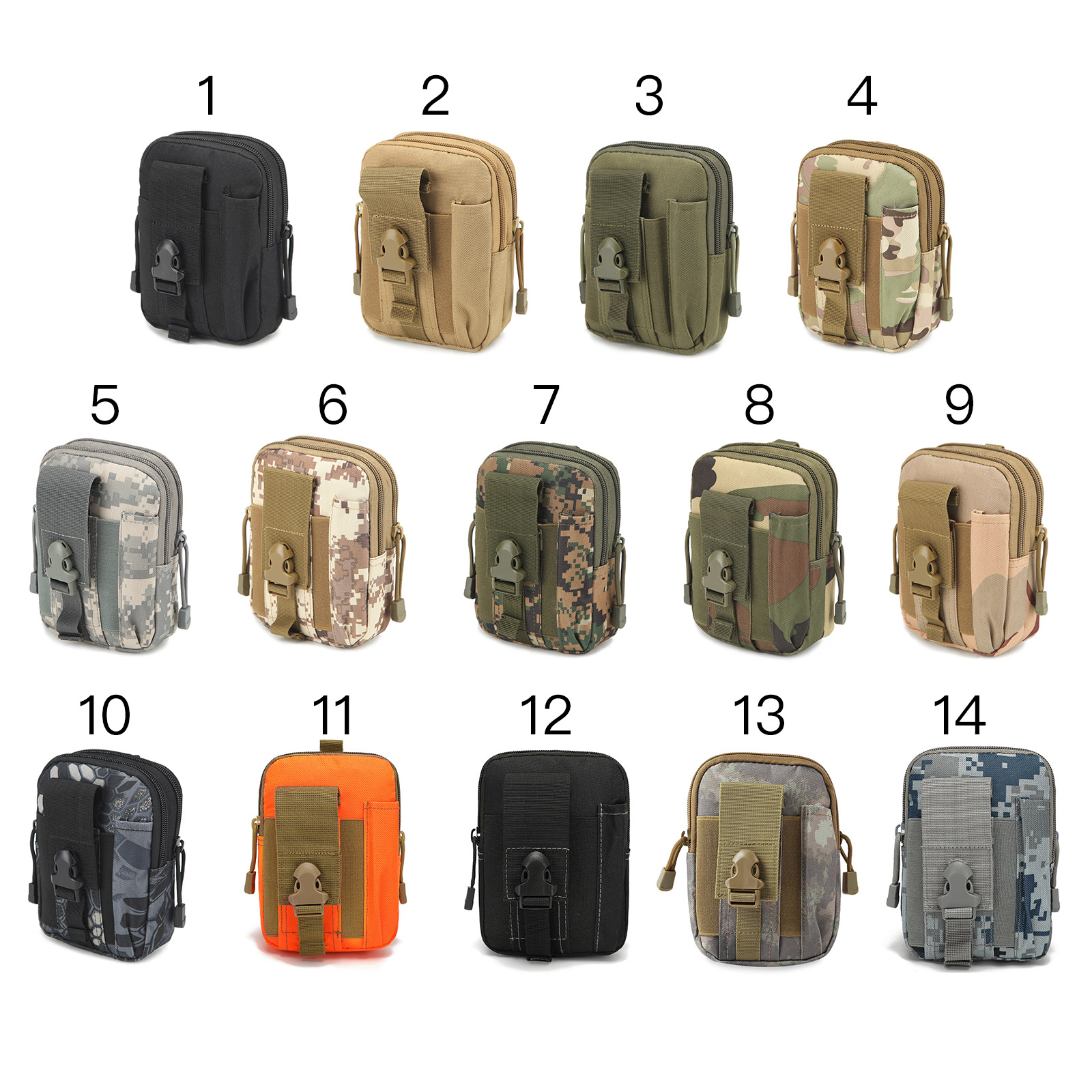 Sugeryy Mobile Phone Bag Pouch Belt Sling Chest Pack Hiking Outdoor Multi-Functional Camo Travel Camping Bags Tactical Backpack - image 4 of 5