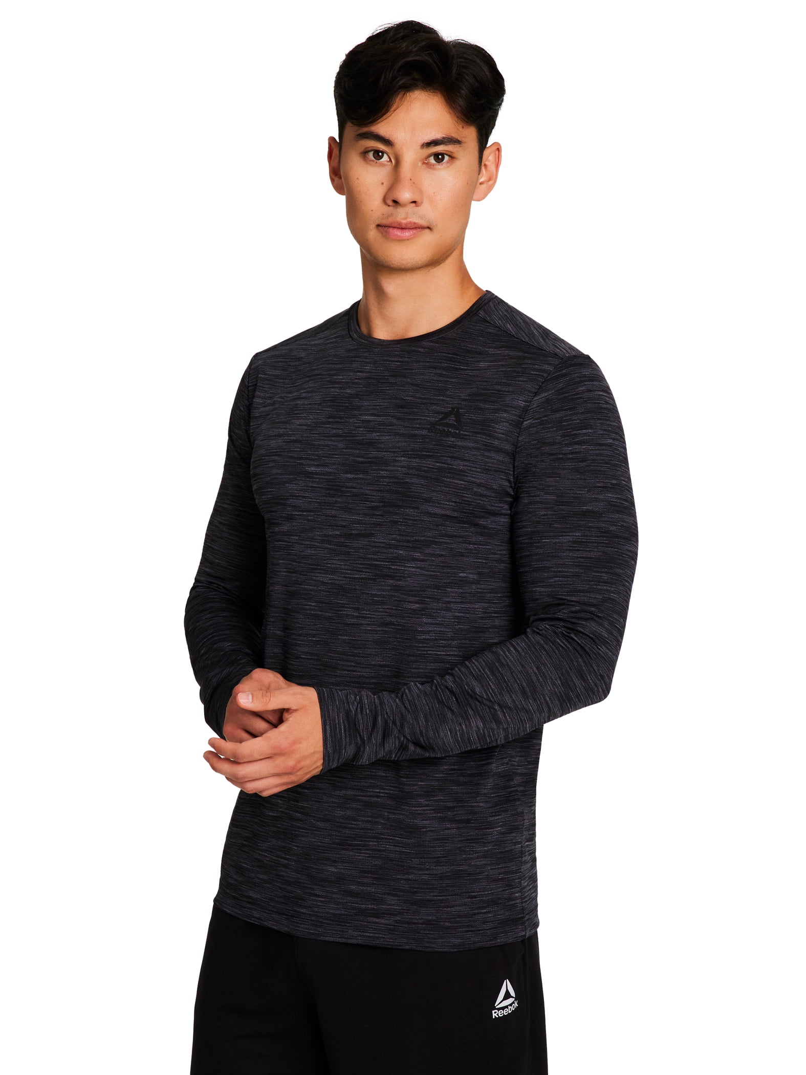 Reebok Mens and Big Mens Stride Performance Long Sleeve Shirt, Sizes XS-5XL