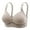 Gray, variant on Fatuov Bras for Women Plus Size Wireless Push-Up Everyday Bralette Seamless Underwear for Shopping Solid Color Comfort Bras 46D, Beige
