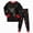 outfits001-Red, variant on NOLDARES 2Pcs Toddler Baby Boy Clothes Set Long Sleeve Graphic Round Neck Sweatshirt Top Jogger Pants Soft Casual Winter Outfits Size:5-6 Y,Red