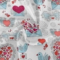 thumbnail image 2 of GZHJMY Mother's Day Round Tablecloth Valentine's Day Romantic Love Heart Carrier Pigeon Table Cloth Polyester Washable Tassel Lace Table Cover for Picnic Dinner Party, Diameter 60" Home Decor, 2 of 7