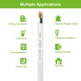 thumbnail image 7 of SYSTON 18/4 Fire Security Burglar Station Sound Alarm Control Cable Wire, Plenum-Rated CMP/CL3P Unshielded Copper Stranded UL/ETL,UV Resistant RoHS for Indoor/Outdoor Low Voltage Applications Use, 7 of 7