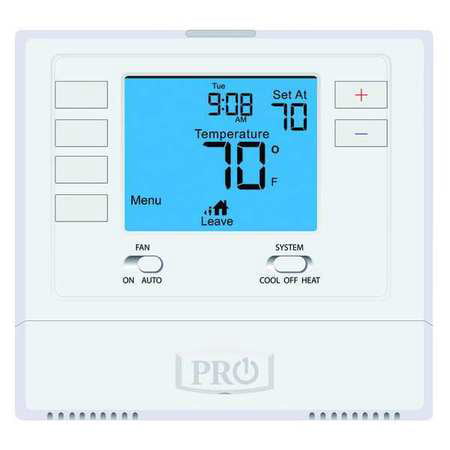 PRO1 IAQ Low Voltage Thermostat,Large Disp 1H/1C