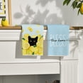 thumbnail image 2 of Sm:)e Cat Yellow Lemon Summer Kitchen Dish Towels 18x26 Inch Set of 4, Blue, 2 of 7