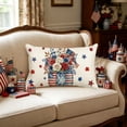 thumbnail image 4 of Pandiboks 20x12in Decorative Pillow Covers Couch Pillow Covers White Stars Polyester Rectangle for Den、Outdoor, 4 of 6