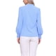 thumbnail image 3 of BLUSA V DE CUELLO RUFFLE VINTAGE INSPIRADA CHIC DE MUJER CON MANGAS LARGAS Y ESTILO CASUAL TAMAÑO XS AZUL, 3 of 6