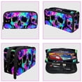 thumbnail image 3 of MUOOUM Pencil Case, Bright Skulls Head Large Capacity Pencil Pouch Stationery Pen Bag, 3 of 7