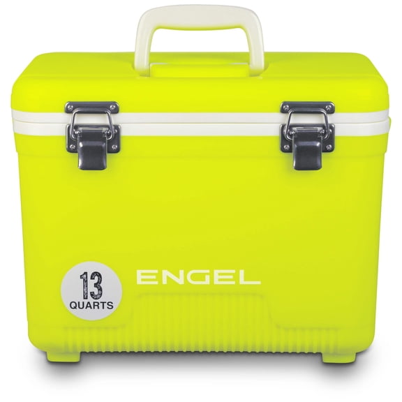ENGEL 13 Qt Leak-Proof Compact Insulated Drybox Cooler - Yellow High-Visibility