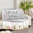 thumbnail image 3 of LHSHID 60th Birthday Gifts Blanket Flannel Soft and Comfortable Anti static Bed Sofa Blanket 40x50in, 3 of 6