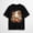 Black-14, variant on Halloween Ghost Pumpkin Floral Graphic T-Shirt for Women, Cute Spooky Fall Short Sleeve Casual Shirt