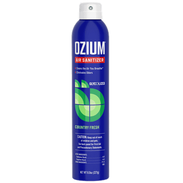 OZIUM 8 oz Air Sanitizer & Odor Eliminator 1 Pack for Homes, Cars, Offices and More, Country