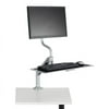 Safco 2130SL 11 lbs. Capacity Single Monitor Desktop Sit/Stand Workstation - Silver