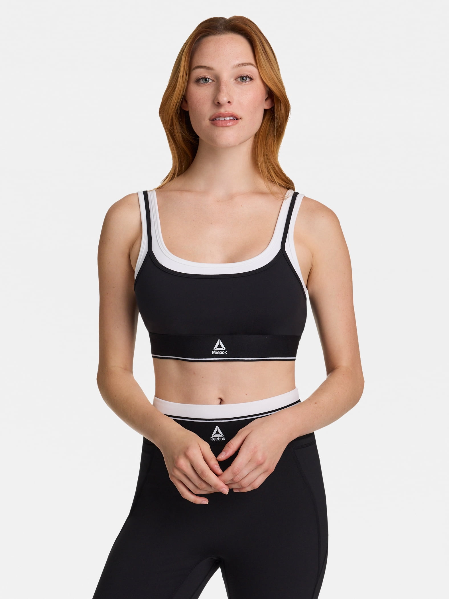 Reebok Women's Horizon Layered Bra Tank with Removable Cups, Sizes XS-XXXL