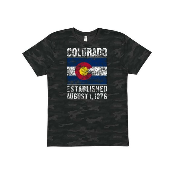 Inktastic Established August 1, 1876 Colorado Flag T-Shirt
