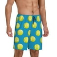 thumbnail image 2 of Gaeub Ball Tennis Printed Men's Short Pajama Pants, Lightweight Lounge & Sleep Bottoms Keep You Cool - XX-Large, 2 of 9