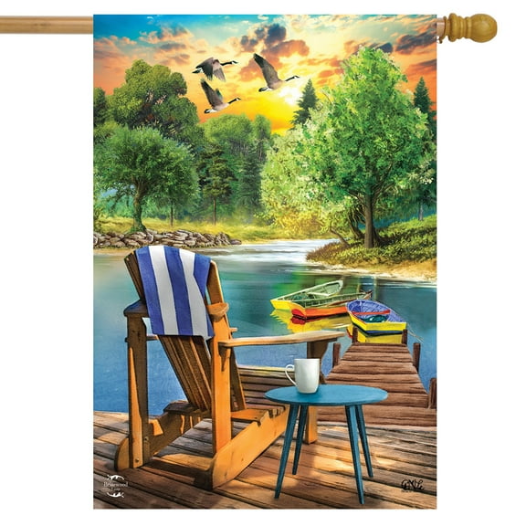 Briarwood Lane Lakeside Escape Summer House Flag
