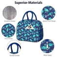 thumbnail image 4 of Womens DarkBlue Cartoon Dinosaurs Palms Pattern Lunch Box for Work,Insulated Lunch Bag for Women,Loncheras Para Mujer,Leakproof Adult Lunch Bag for Work,Beach,Travel,Picnic,Camping, 4 of 7