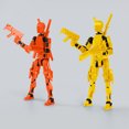 thumbnail image 4 of 2-Pack T13 Action Figure Already Assembled, Multi-Colored Titan 13 Action Figure Set with Laser Saber 3D Printed T 13 Lucky Robo Dummy Nova 13 Action Figures-High Quality, 4 of 8