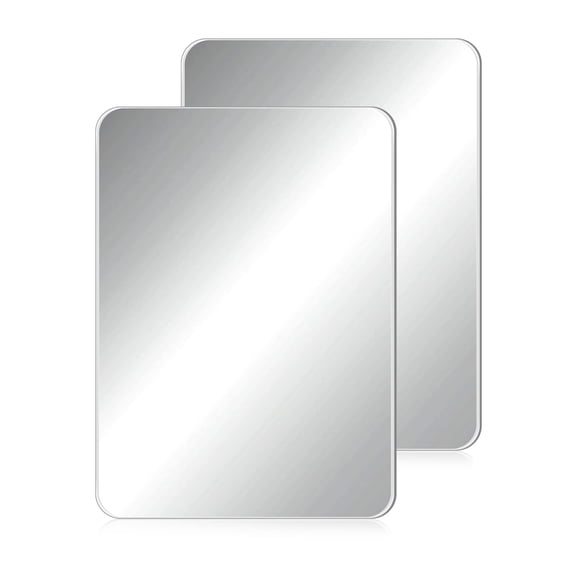 Espejo magnético Bulu rectangular de cristal auténtico, 2 unidades
