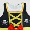 thumbnail image 3 of Girls Pirate Dress Bowknot Sleeveless Buccaneer Princess Dress Up, 3 of 8