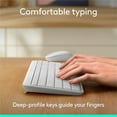 thumbnail image 6 of Logitech MK250 Bluetooth Wireless Mouse and Keyboard Combo: Fast & Easy Connectivity, Compact Wireless Keyboard, Ambidextrous Mouse (Off-white), 6 of 10