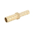 thumbnail image 4 of Uxcell 8mm to 6mm Straight Connector Adaptor Brass Barb Hose Fitting 2 Pack, 4 of 6