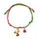 thumbnail image 2 of Pulseras para mujer, regalos para mujer 2020, nueva pulsera tejida a mano con copos de nieve y árbol de Papá Noel, regalo festivo, joyería, pulsera de aleación., 2 of 3