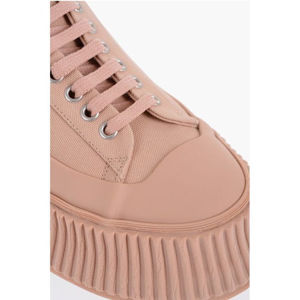 Jil Sander Lace-up Canvas Sneakers with Chunky Sole - Walmart