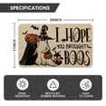 thumbnail image 2 of Sm:)e I Hope You Brought Boos Spider Web Halloween Doormat, Home Decor Low-Profile Switch Rug Door Mat Floor Mat for Indoor Outdoor 17x29 Inch, 2 of 7