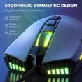 thumbnail image 3 of ONIKUMA ONIKUMA CW905 Souris de Jeu Filaire RGB avec 6 Vitesses de DPI Réglables, Conception Ergonomique, 7 Boutons Programmables et Éclairage Multicolore pour une Expérience de Jeu Améliorée, 3 of 6