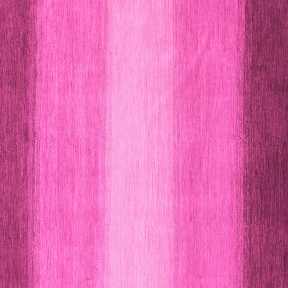 Ahgly Company Indoor Square Abstract Pink Modern Area Rugs, 5' Square